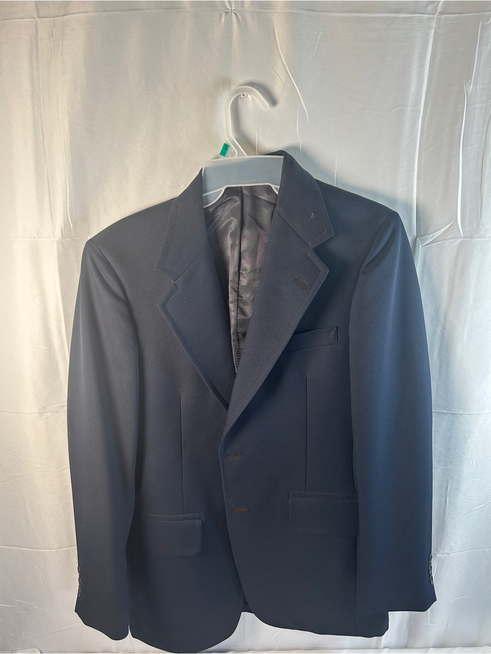 Classic Men's Navy Single-Breasted Blazer